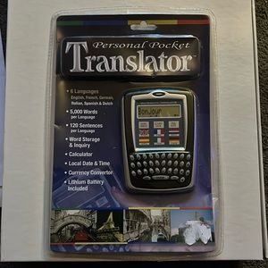 Personal Pocket Translator By Tech Tools 6 Languages. New